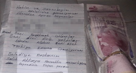 Kefen parasını bırakıp intihar girişimde bulundu