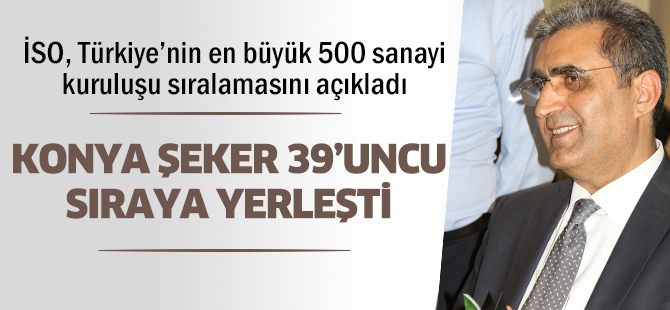 ABH’nin Amiral Gemisi Konya Şeker 39’uncu sıraya yerleşti