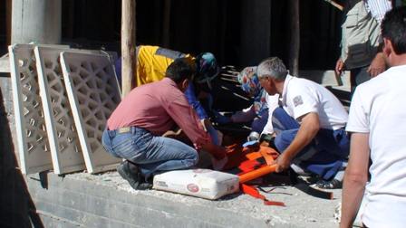 Ereğli’de cami inşaatından düşen işçi yaralandı