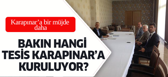 Karapınar'a müjde