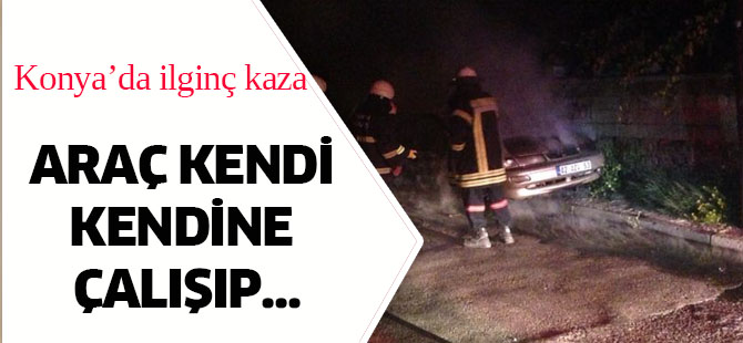 Konya'da ilginç kaza