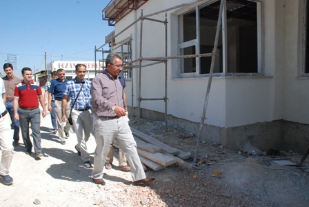 Başkan Hançerli 2 Nolu Aile Sağlığı Merkezi İnşaatında İncelemelerde Bulundu