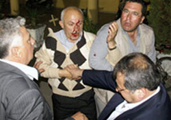 Kurultay öncesi yumruklar konuştu