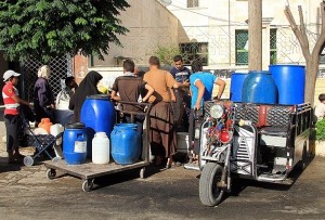 Halep’te Halk Su Bulamıyor