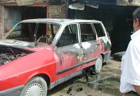 Kulu’da otomobil yangını