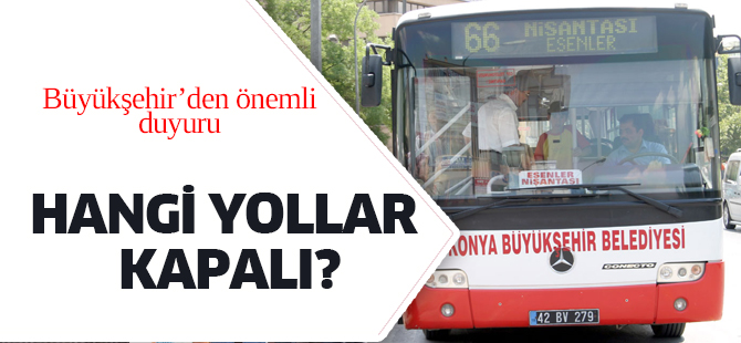 Büyükşehir'den önemli duyuru