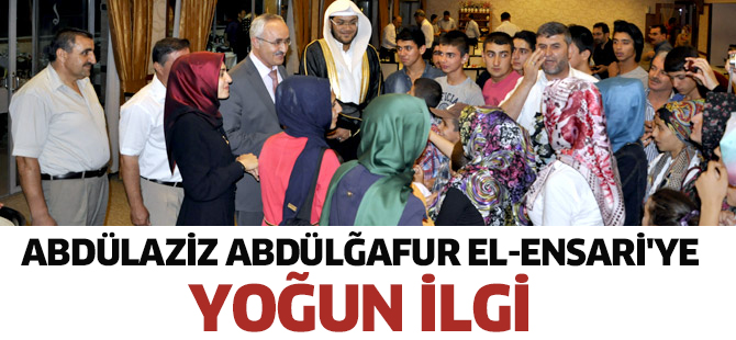 Abdülaziz Abdülğafur el-Ensari'ye yoğun ilgi