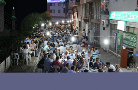 Konya Hasanşeyhliler Derneği iftar yemeği verdi