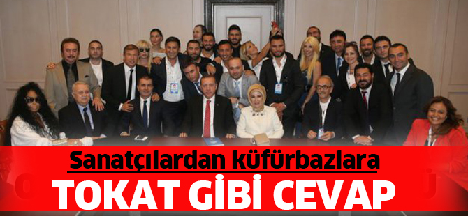 Sanatçılardan küfürbazlara tokat gibi cevap