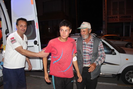 Konya'da akrebin soktuğu genç, tedavi altına alındı