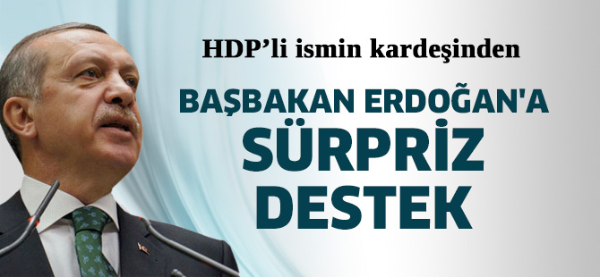 Başbakan Erdoğan'a sürpriz destek