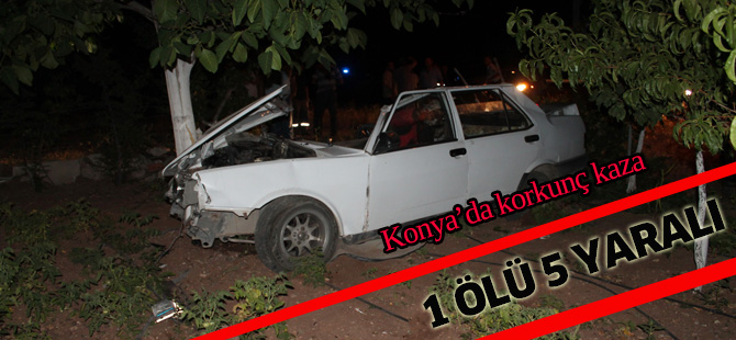 Konya’da trafik kazası: 1 ölü, 5 yaralı