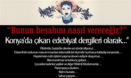 Edebiyat dergilerinden Gazze bildirisi