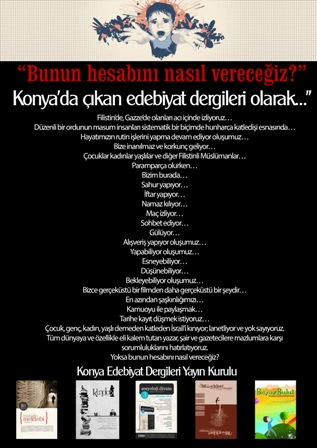 Şair ve Yazarlardan “Gazze Bildirisi”