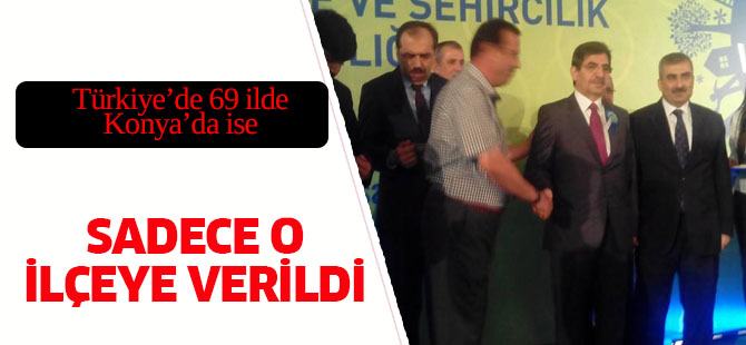 Bakan'dan Çumra'ya bayram hediyesi