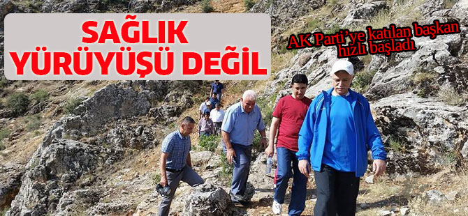 Başkan Halkapınar için yürüyor