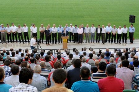 Başkan Akyürek personelle bayramlaştı