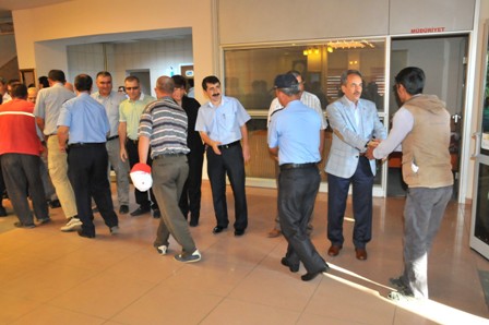 Başkan Akkaya personel ile bayramlaştı