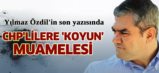 Yılmaz Özdil'den CHP'lilere 'koyun' muamelesi
