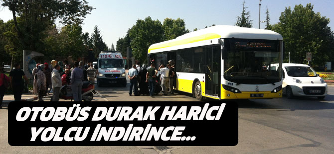 Durak harici yolcu indiren otobüs kazaya neden oldu