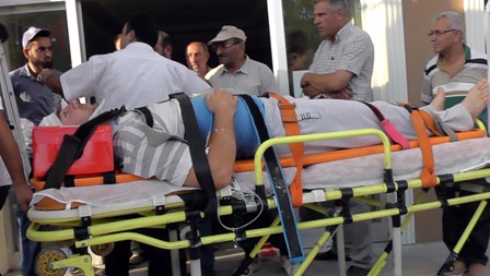 8 metreden düşen inşaat işçisi yaralandı