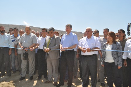 Halkapınar'da kum ocağı açılışı yapıldı