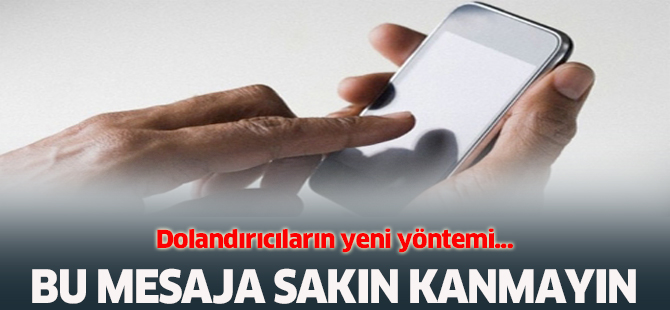 Dolandırıcıların yeni yöntemi