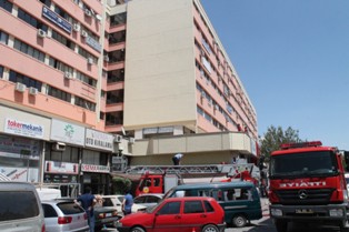 Konya’da iş merkezinde yangın paniği