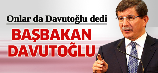 Milletvekilleri de Davutoğlu dedi