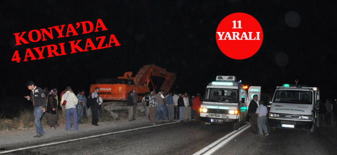 Seydişehir'de Trafik Kazaları: 11 Yaralı