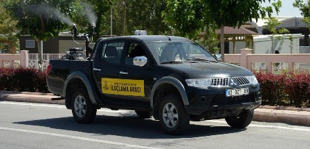 Seydişehir'de haşere ile mücadele çalışmaları