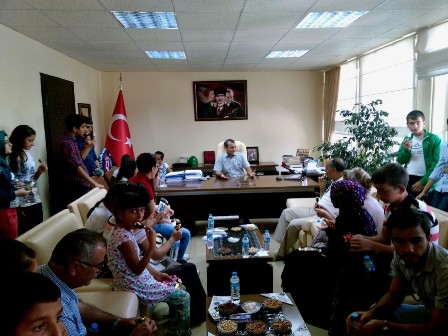 Öğrencilerden Seydişehir Kaymakamı Sonel'e ziyaret