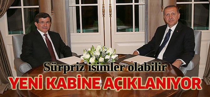 Davutoğlu kabine listesiyle Çankaya Köşkü'nde