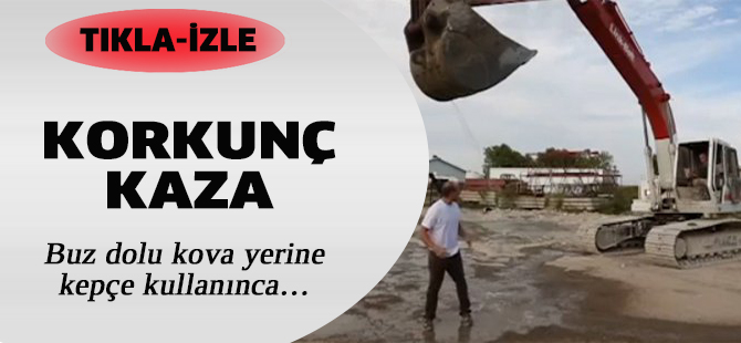 Buzlu su kampanyasında korkunç kaza