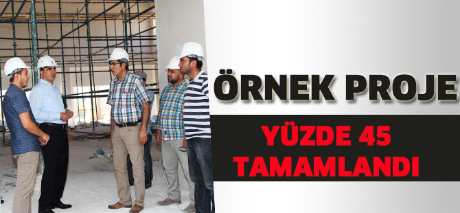 Selçuklu'da örnek proje yüzde 45 tamamlandı