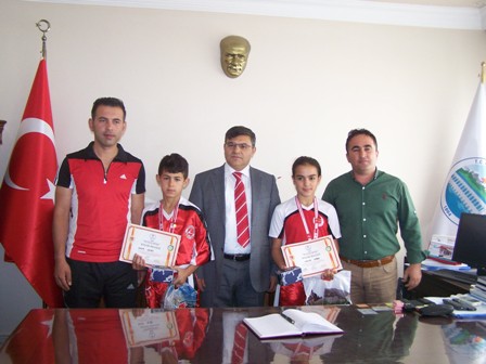 Kaymakam Başıbüyük başarılı sporcuları ağırladı