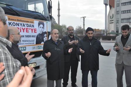 Konya İHH Suriye’ye 112. yardım tırını gönderdi