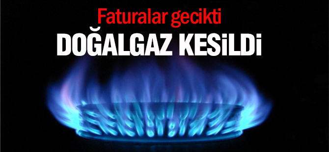 Faturalar gecikti doğalgaz kesildi
