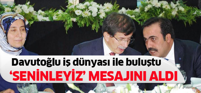 Başbakan Davutoğlu iş adamlarıyla buluştu
