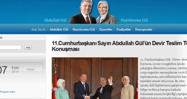 Abdullah Gül kişisel web sitesi açtı