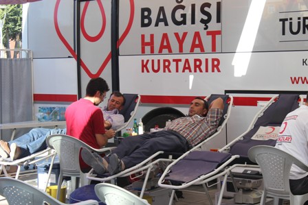 Karapınar'da kan bağışına yoğun ilgi