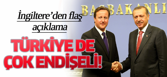 Cameron: Türkiye de çok endişeli!