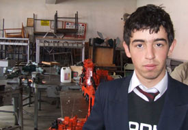 Liseli öğrencinin projesine ödül