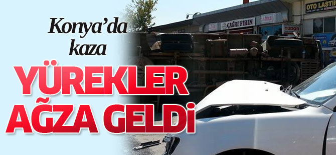 Meram Sanayi'inde kaza: 1 yaralı