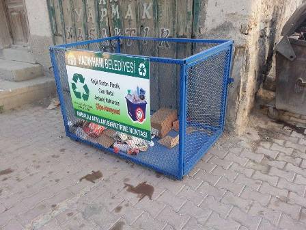 Belediyeden geri dönüşüme katkı