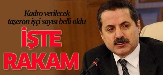 80 Bin Taşerona Kadro Verilecek