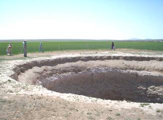 Konya'da yeni obruk oluştu