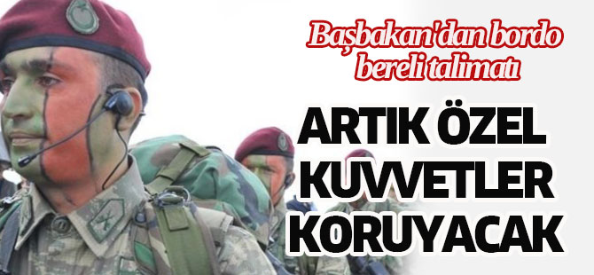Başbakan'dan bordo bereli talimatı