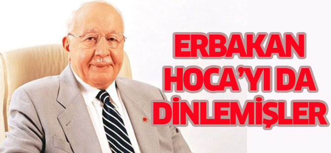 Erbakan Hoca'yı dinleme belgesi
