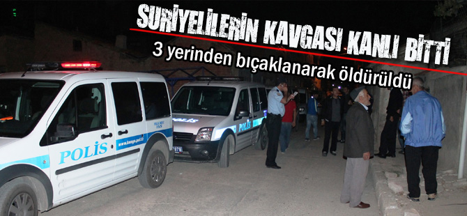 Konya’da Suriyelilerin kavgası kanlı bitti: 1 ölü